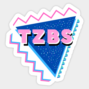 TZBS 90s Shirt Sticker